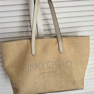 Jimmy Choo Tan Tote Bag